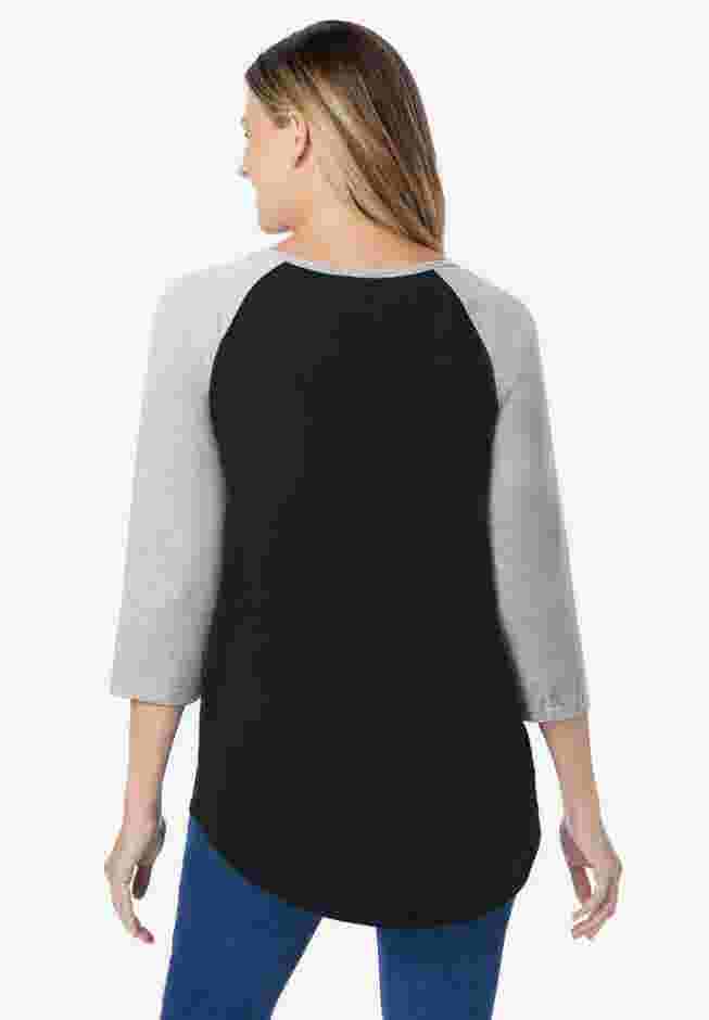 Three-Quarter Sleeve Baseball Tee image number 1