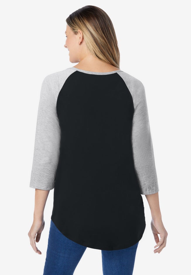 Three-Quarter Sleeve Baseball Tee image number 1