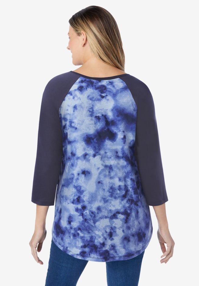 Three-Quarter Sleeve Baseball Tee image number 1