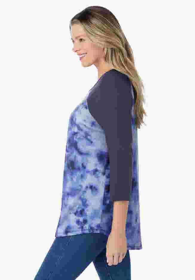 Three-Quarter Sleeve Baseball Tee image number 2