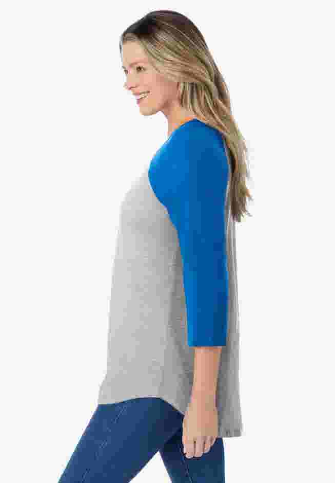 Three-Quarter Sleeve Baseball Tee image number 2
