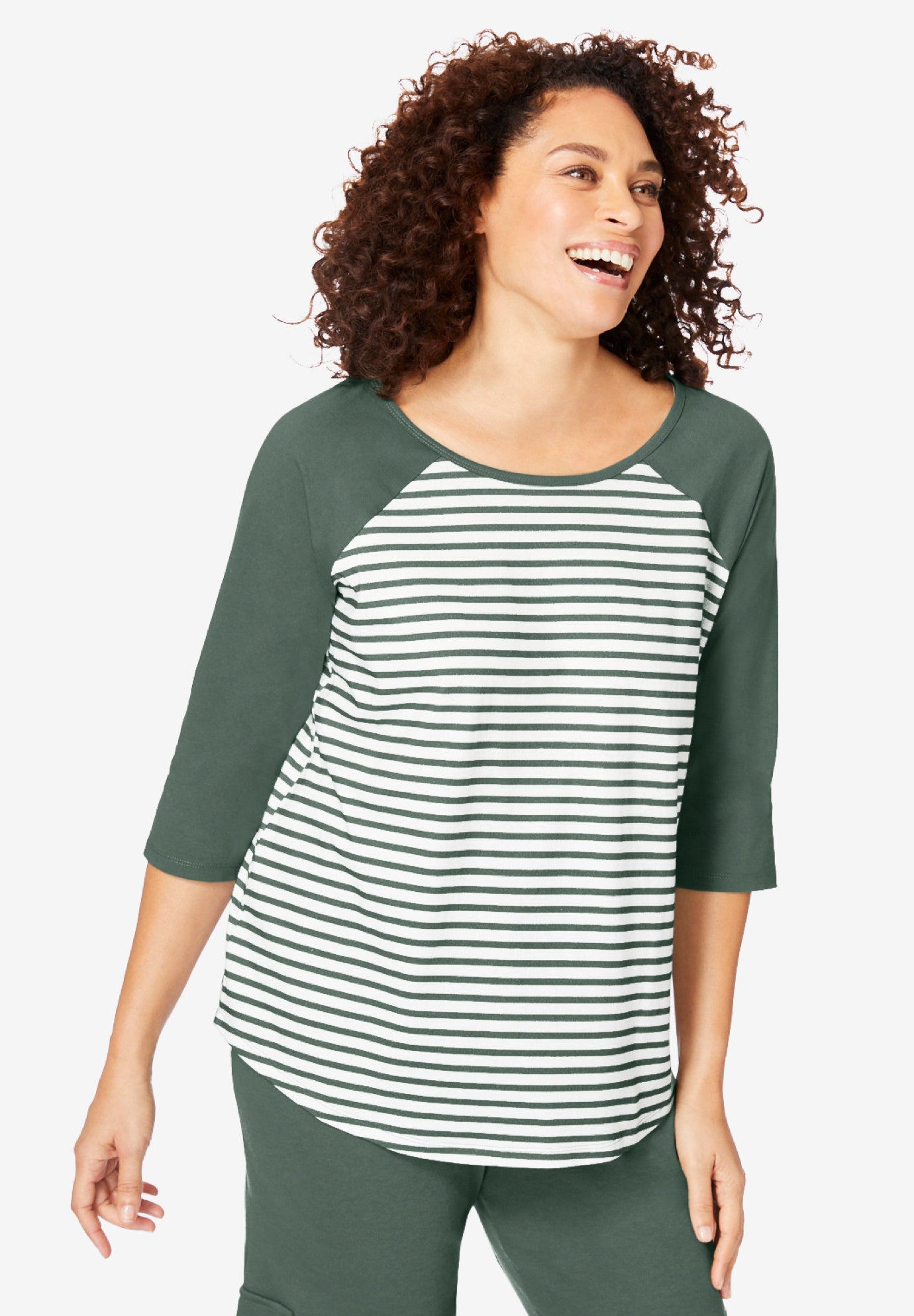 Three-Quarter Sleeve Baseball Tee image number 0