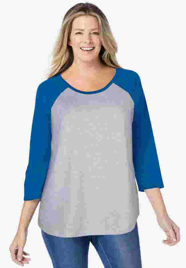 Three-Quarter Sleeve Baseball Tee image number 0