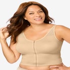 Comfort Choice&reg; Longline Zip-Front Posture Bra image number null