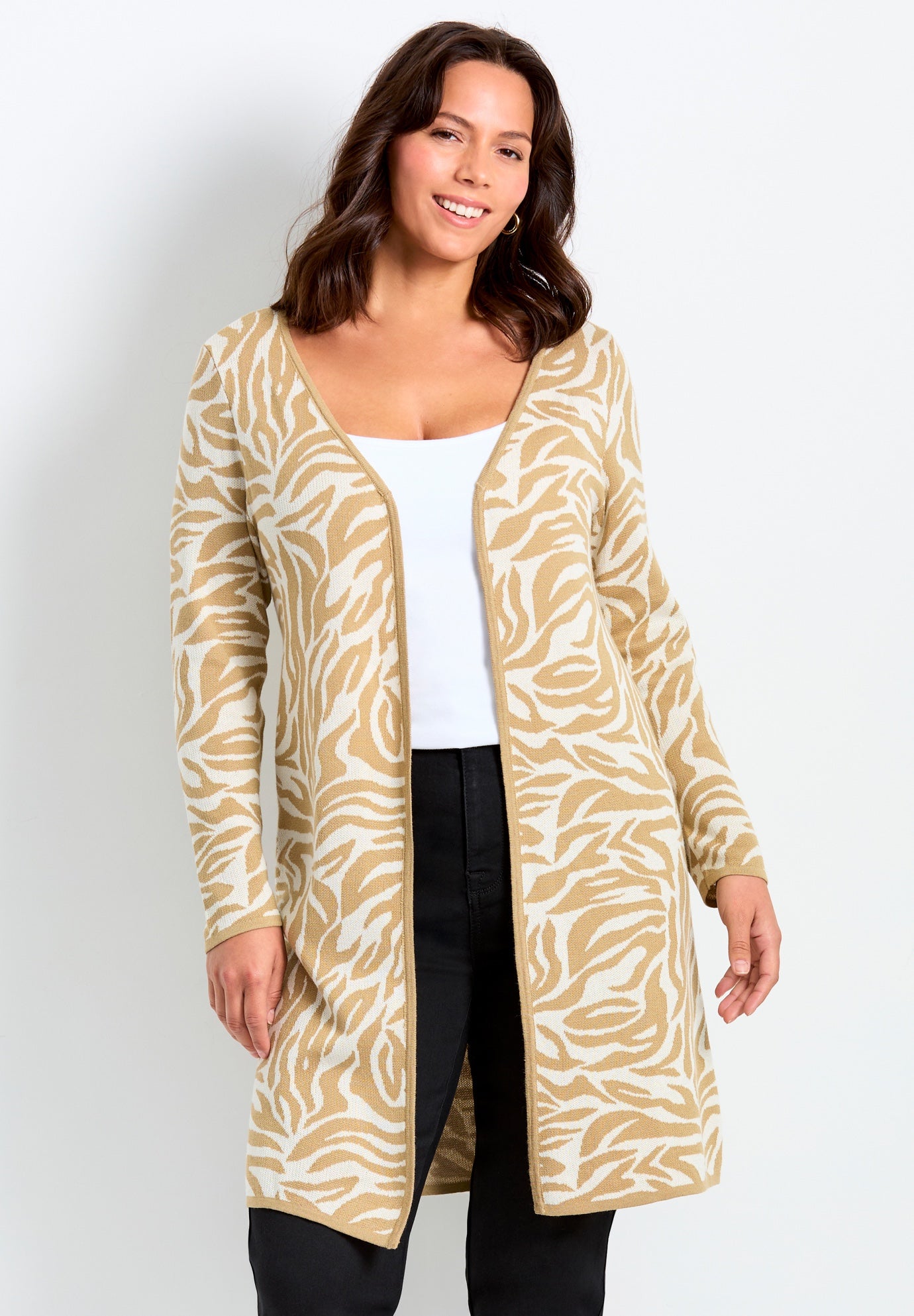 Open Front Sweater Cardigan image number 0