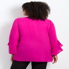 Ruffle Sleeve Tulip Hem Blouse image number 1