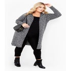Charmed Collarless Longline Cardigan image number null