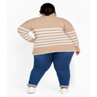 Livvy Roll Neck Stripe Sweater image number 3