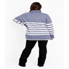 Livvy Roll Neck Stripe Sweater image number 3