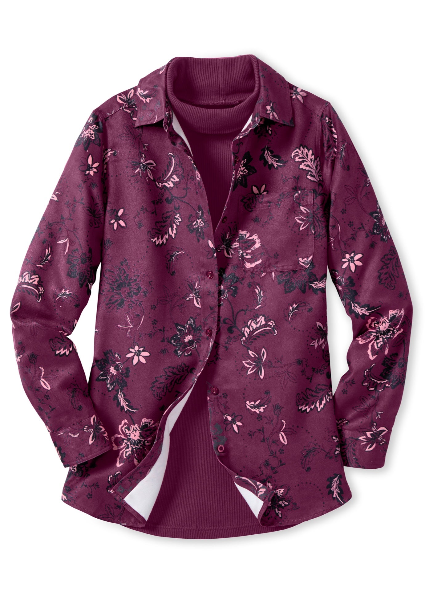 Soft Sueded Moleskin Shirt image number 1