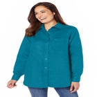 Soft Faux Suede Shirt image number null