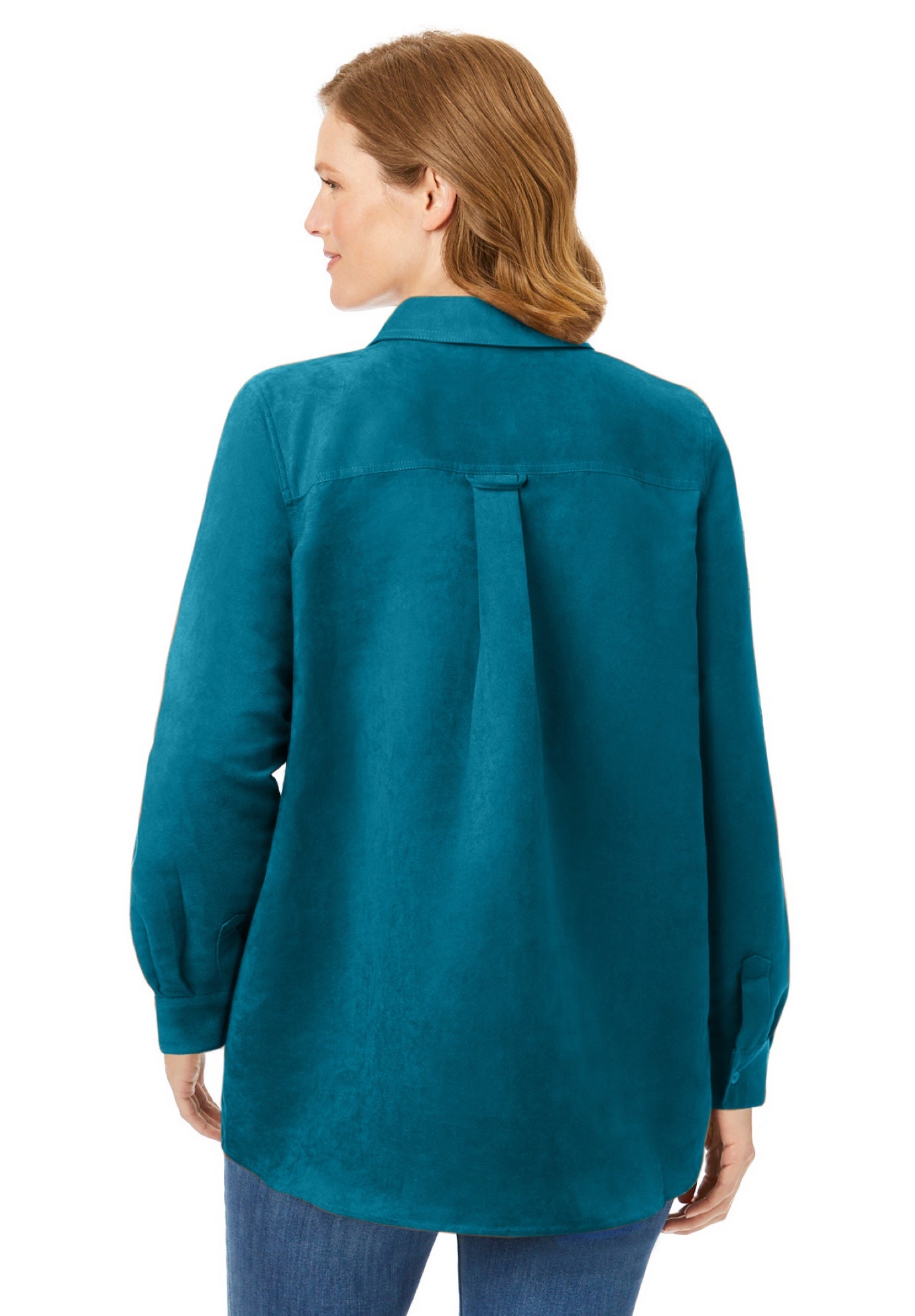 Soft Faux Suede Shirt image number 1