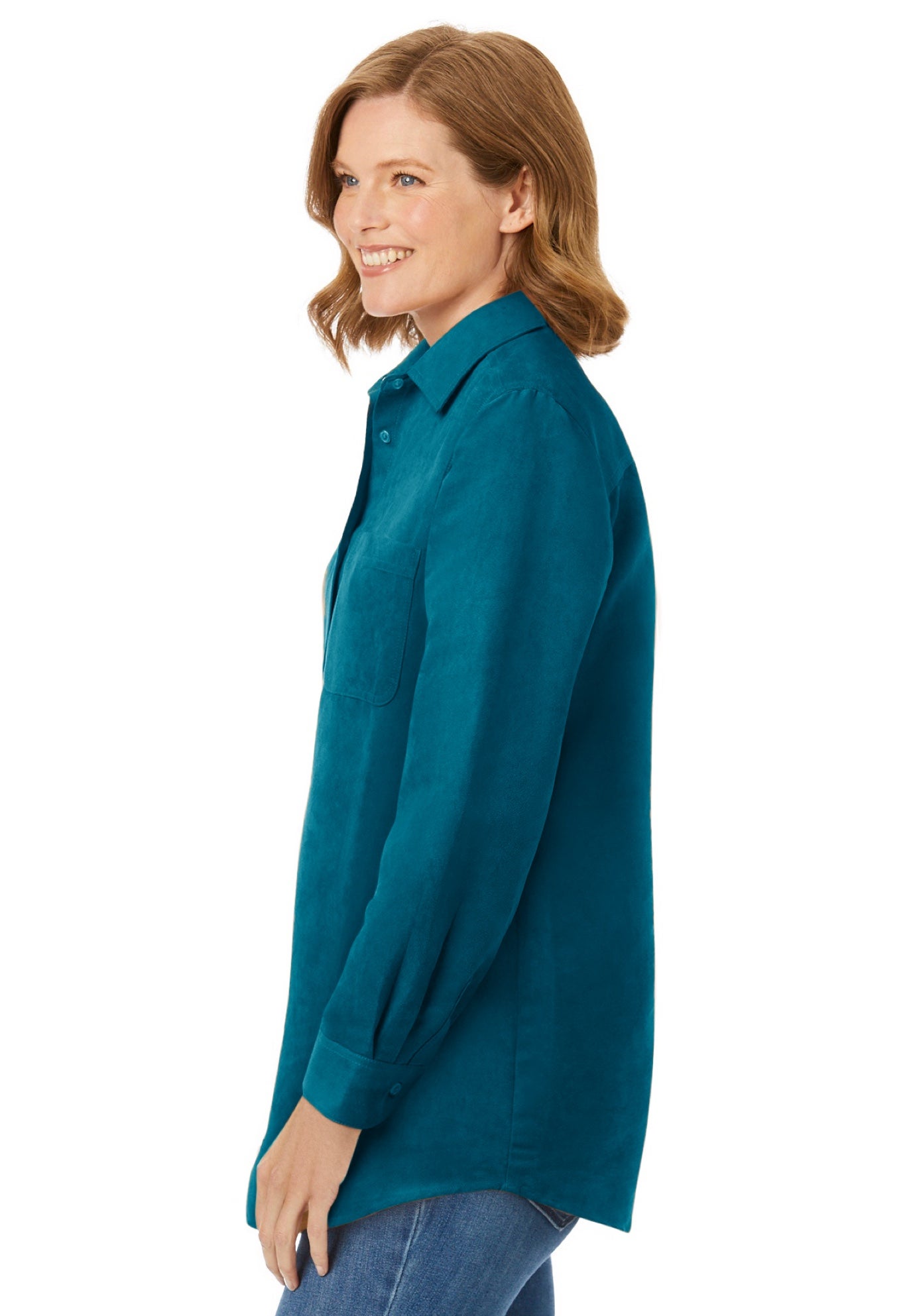 Soft Faux Suede Shirt image number 2