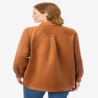 Soft Faux Suede Shirt image number null