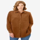 Soft Faux Suede Shirt image number null