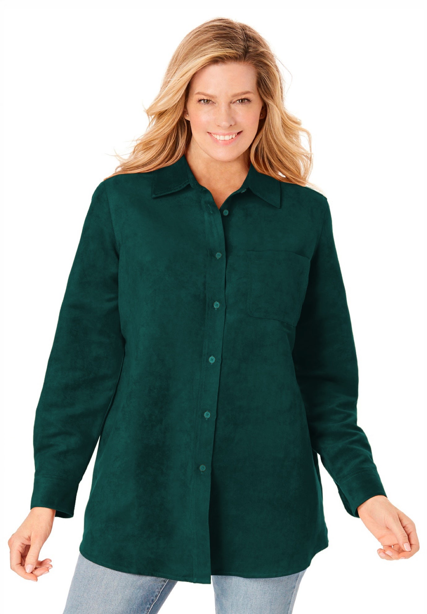 Soft Faux Suede Shirt image number 0