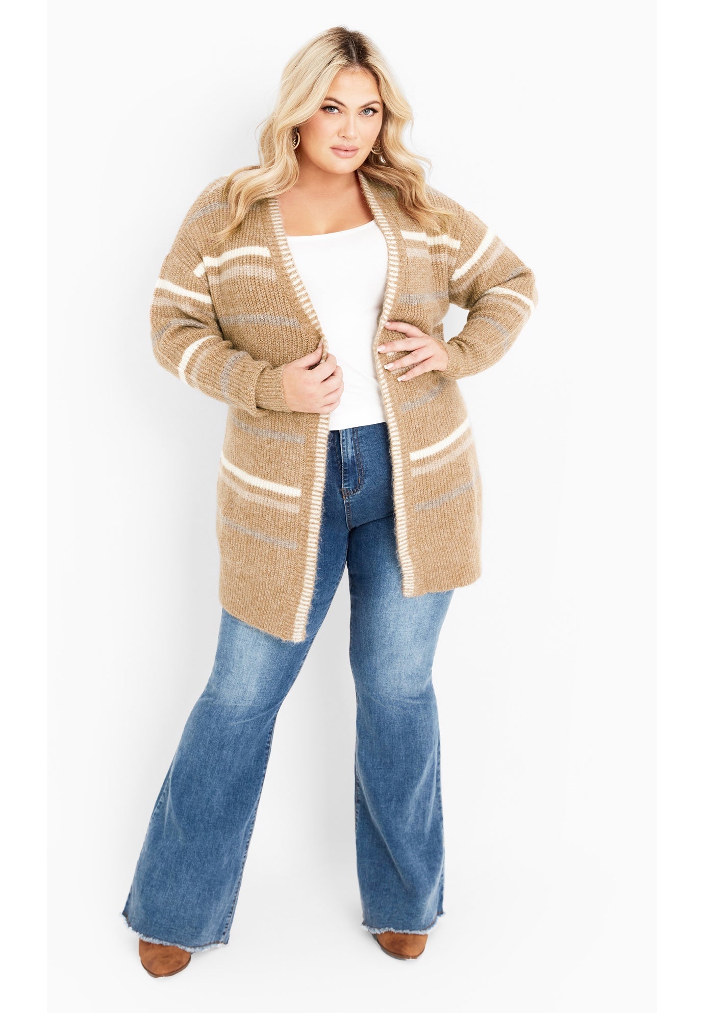Skye Stripe Cardigan image number 1