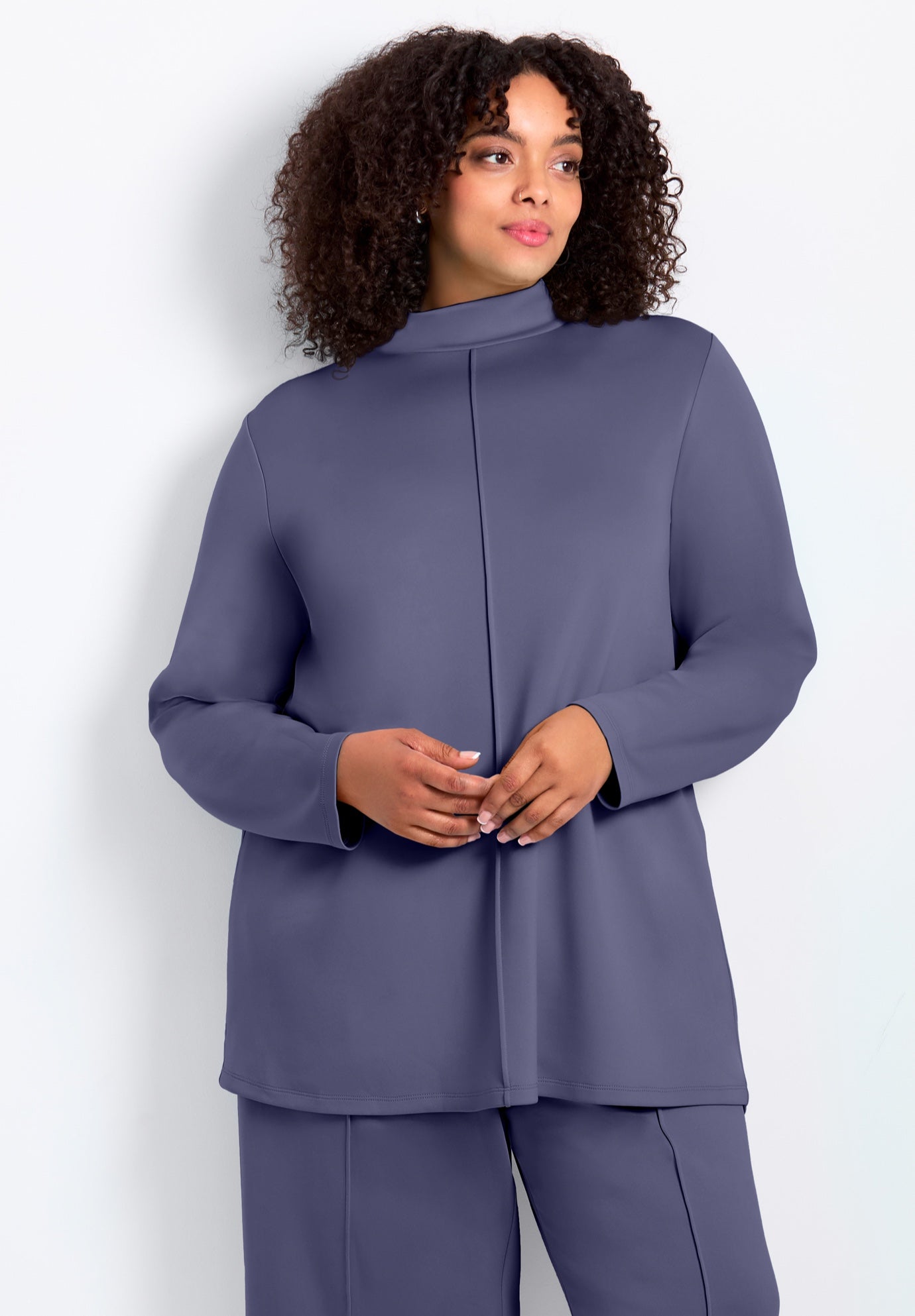 Seamed Mock Neck Tunic image number 0