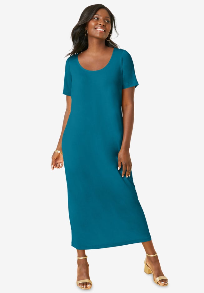 2-Piece Stretch Knit Duster Set image number 3