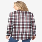 Pintucked Flannel Shirt image number null