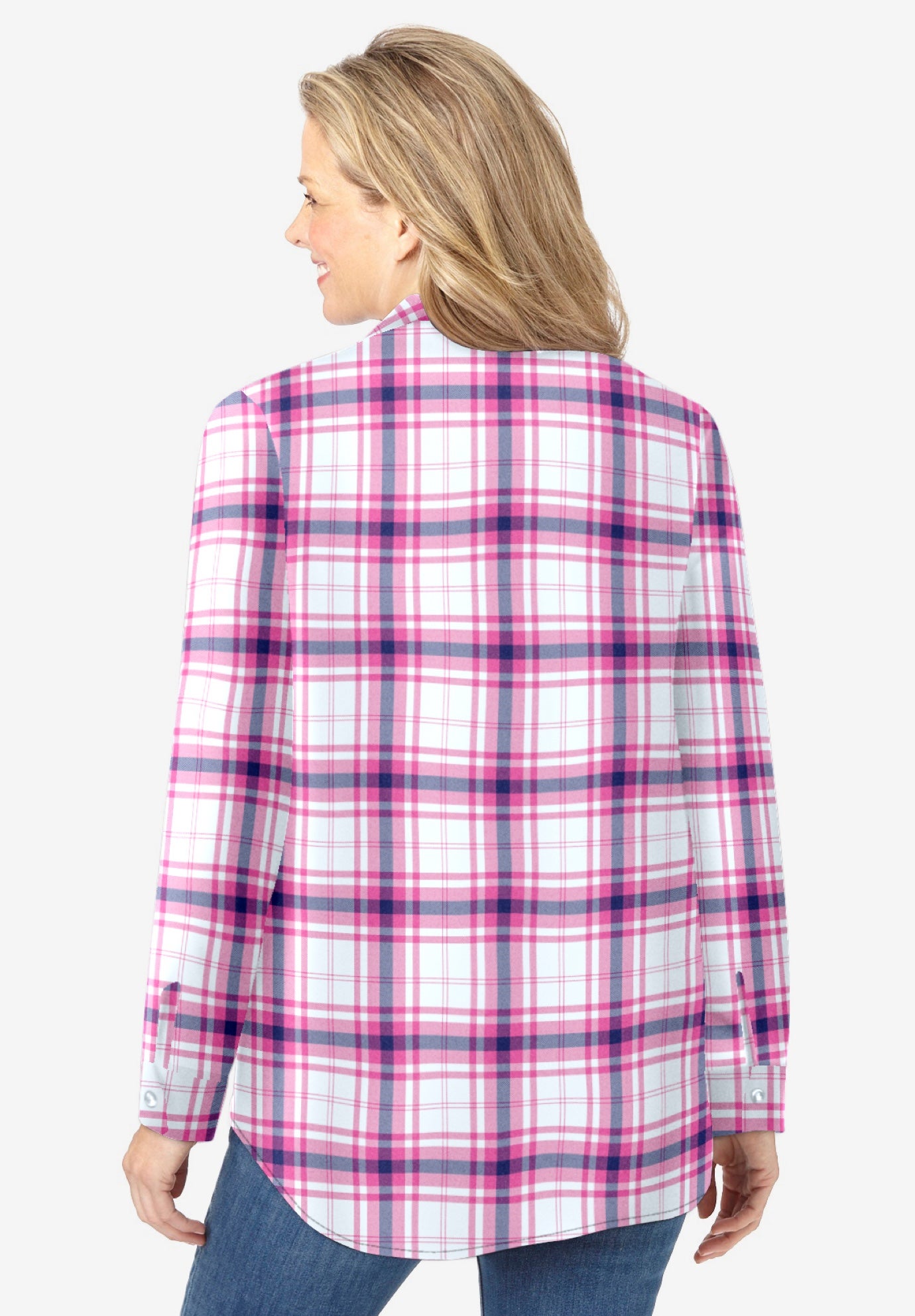 Pintucked Flannel Shirt image number 1