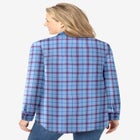 Pintucked Flannel Shirt image number null