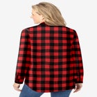 Pintucked Flannel Shirt image number null