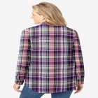 Pintucked Flannel Shirt image number null