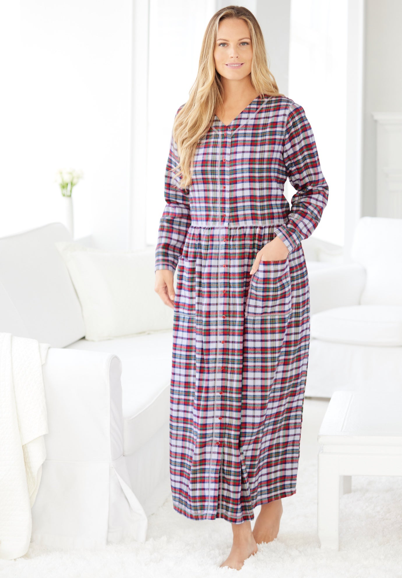 Flannel Plaid Lounger image number 3