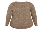 Tia Curved Hem Tunic Sweater image number 5