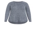 Tia Curved Hem Tunic Sweater image number 4