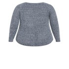 Tia Curved Hem Tunic Sweater image number 5