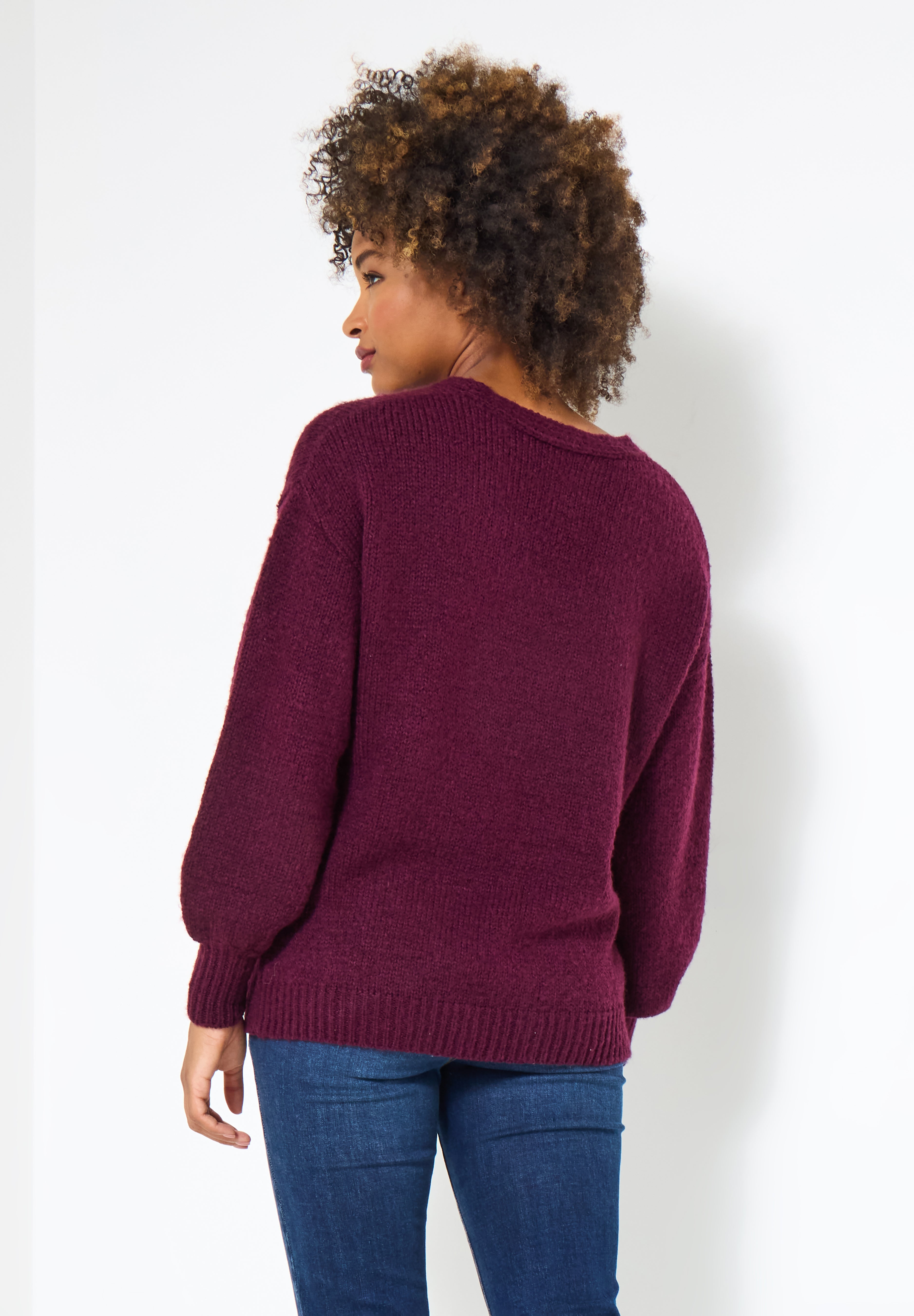 Cozy V-Neck Pullover Sweater image number 1