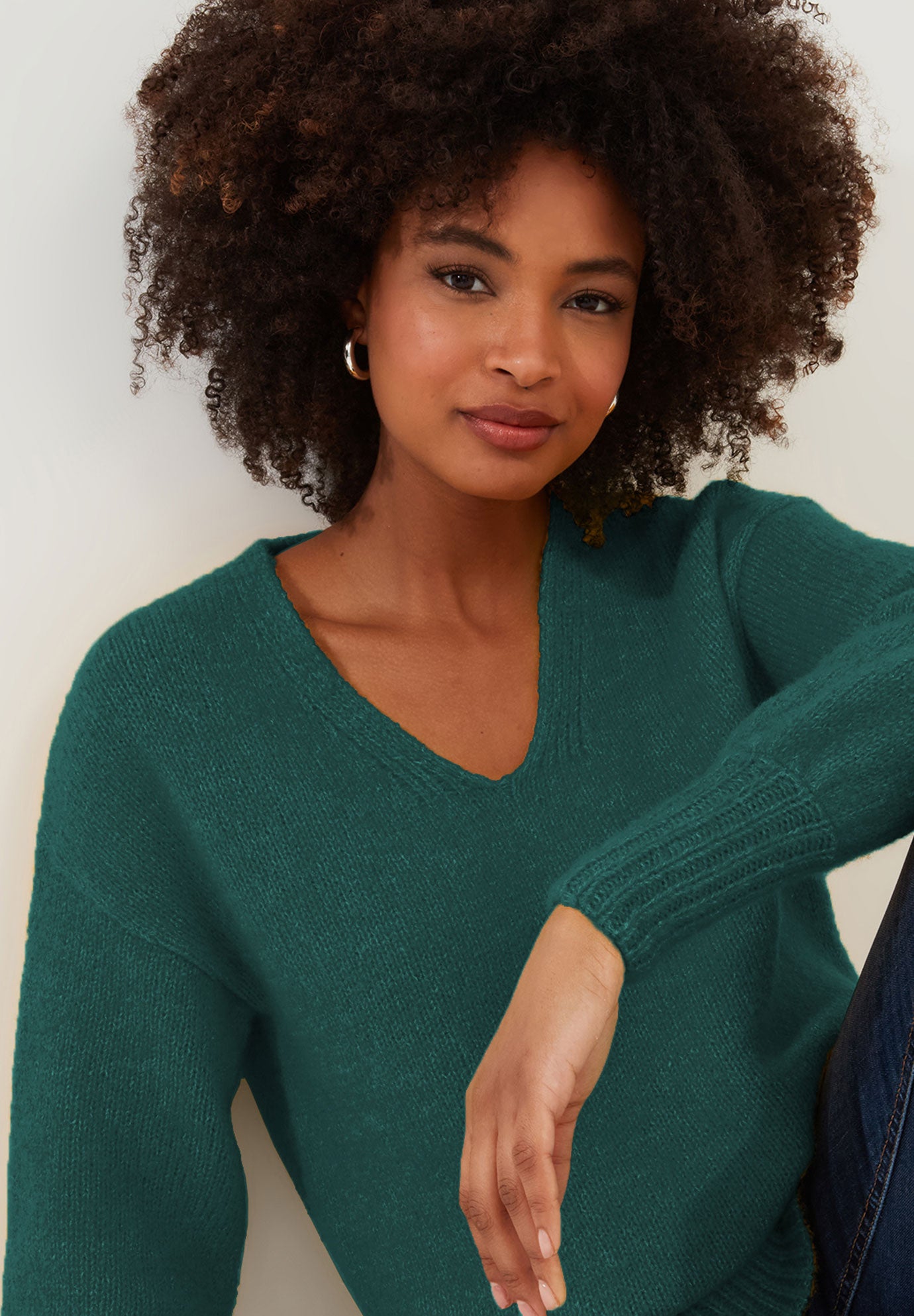 Cozy V-Neck Pullover Sweater image number 0