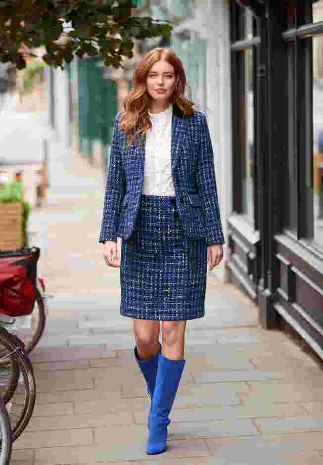 Tweed Pencil Skirt image number 4