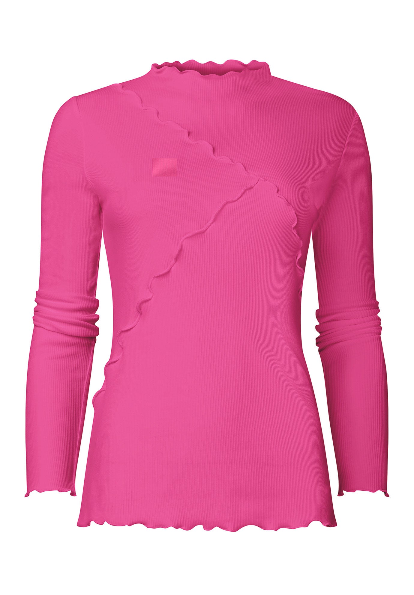 Stretch Cotton Lettuce Trim Top image number 3