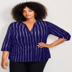 Split-Neck Foil Top image number null