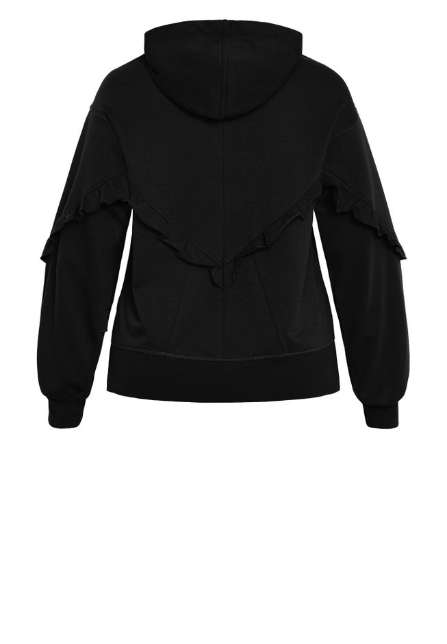 Frill Eggplant Hoodie image number 5