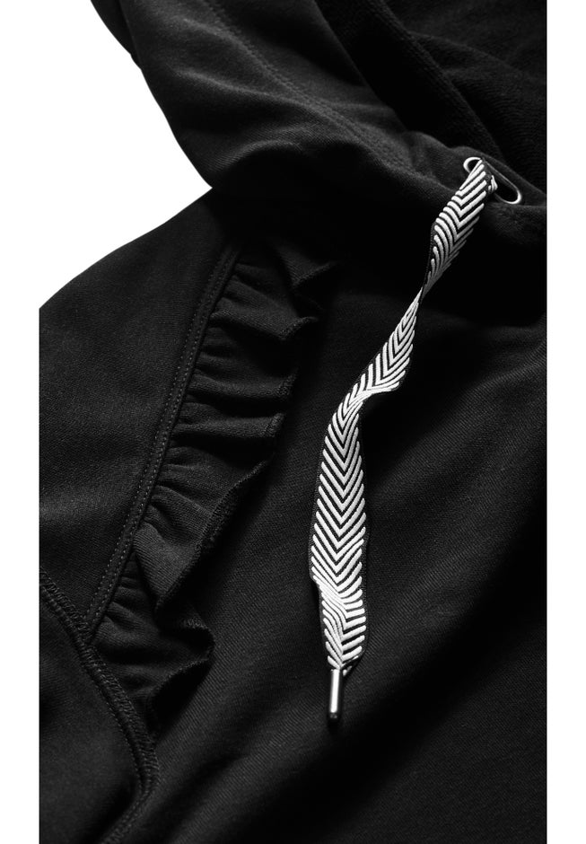 Frill Eggplant Hoodie image number 6