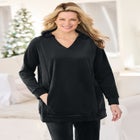 Velour Hoodie Sweatshirt image number null