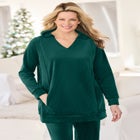 Velour Hoodie Sweatshirt image number null