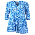 Stretch Knit Asymmetrical Tunic image number null