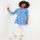 Stretch Knit Asymmetrical Tunic image number null