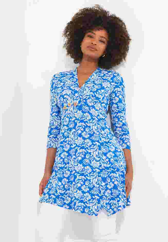 Stretch Knit Asymmetrical Tunic image number 0