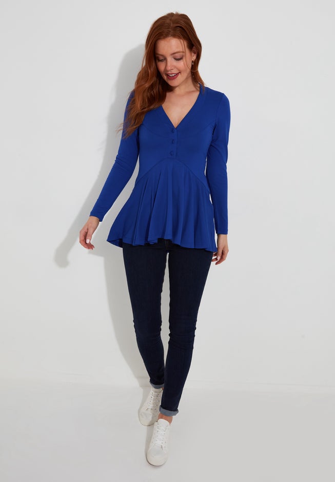 Stretch Knit Babydoll Tunic image number 0