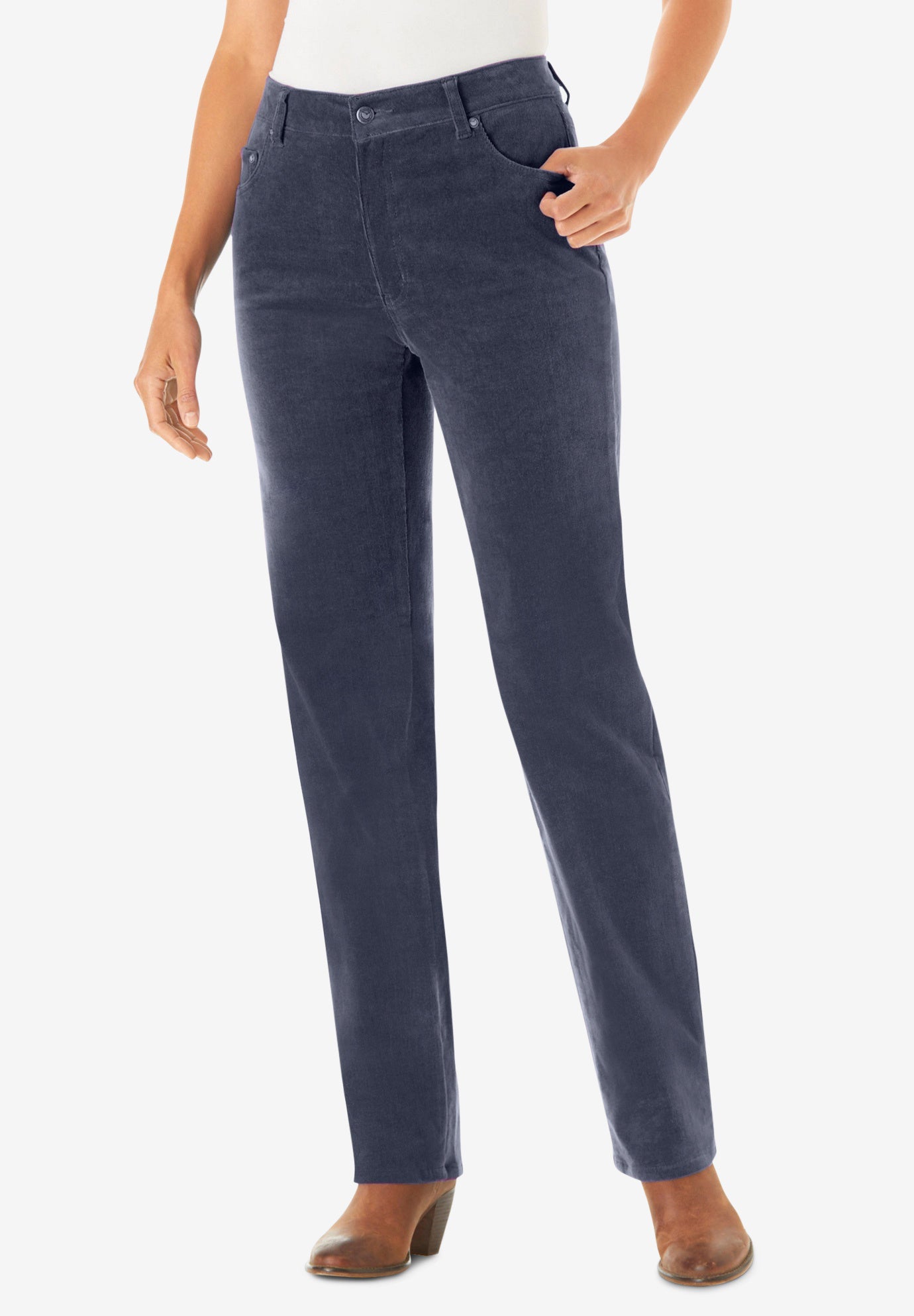 Corduroy Straight Leg Jeans image number 0