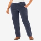 Corduroy Straight Leg Jeans image number null