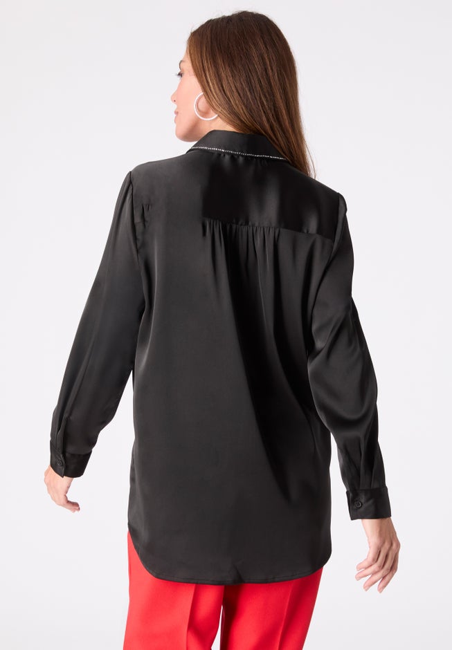 Kate Satin Blouse image number 1