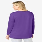 Satin Trim Sleep Tee image number null