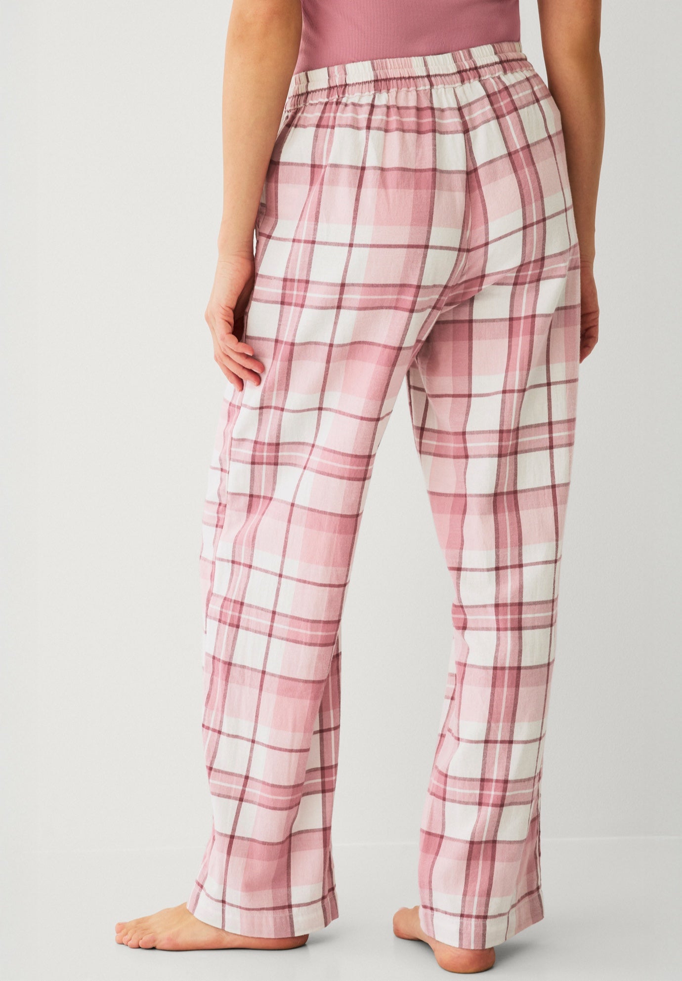 Flannel Sleep Pant With Drawstring Waist image number 1